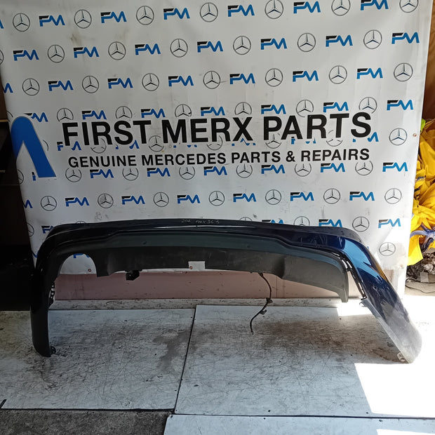 MERCEDES BENZ C-CLASS W204  REAR BUMPER A2048850438 2016 WHITE COMPLETE FMX163