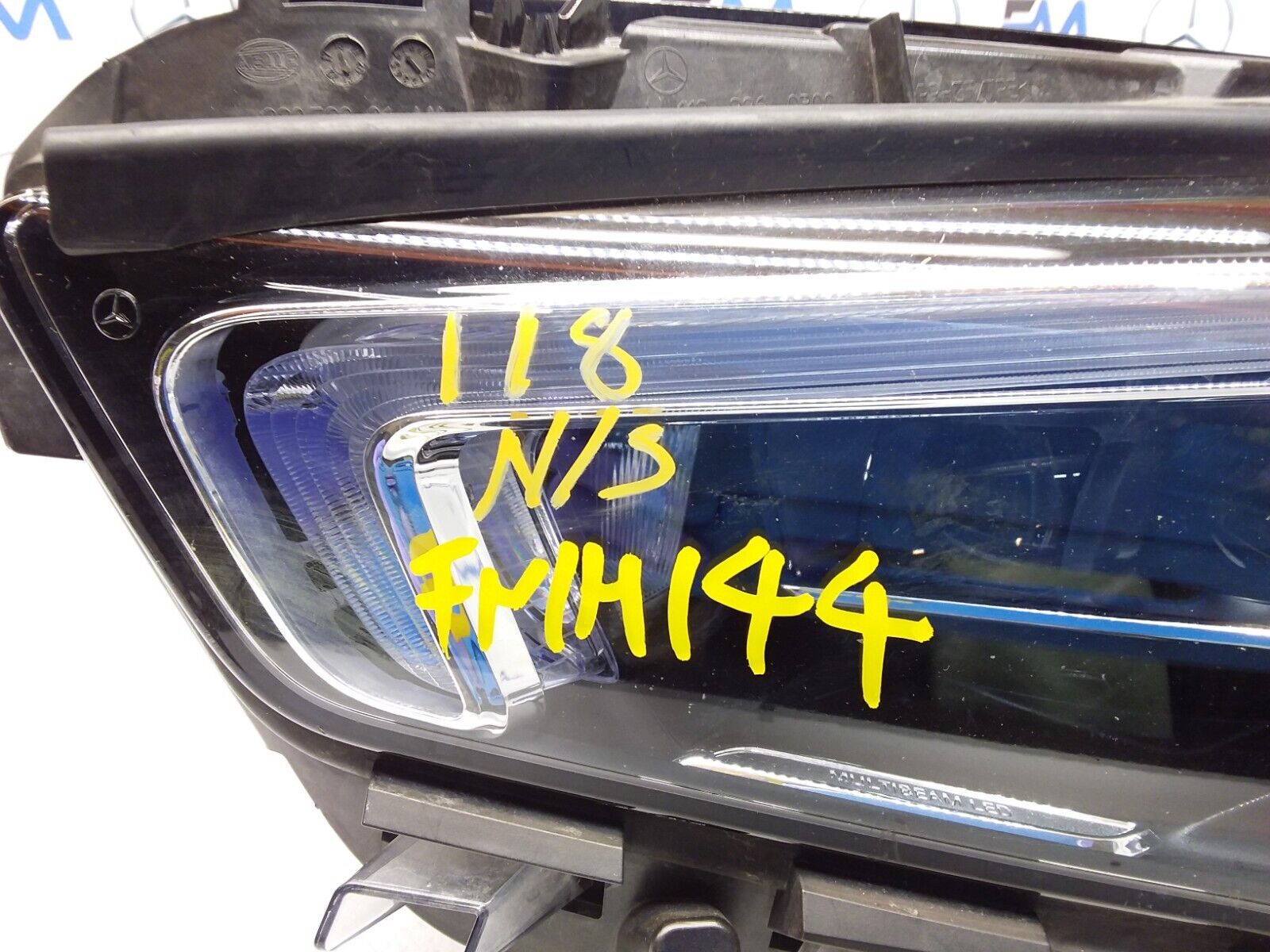 2021 MERCEDES CLA W118 HEADLIGHT PASSENGER NS A1189063301 FMH144 MULTIBEAM 