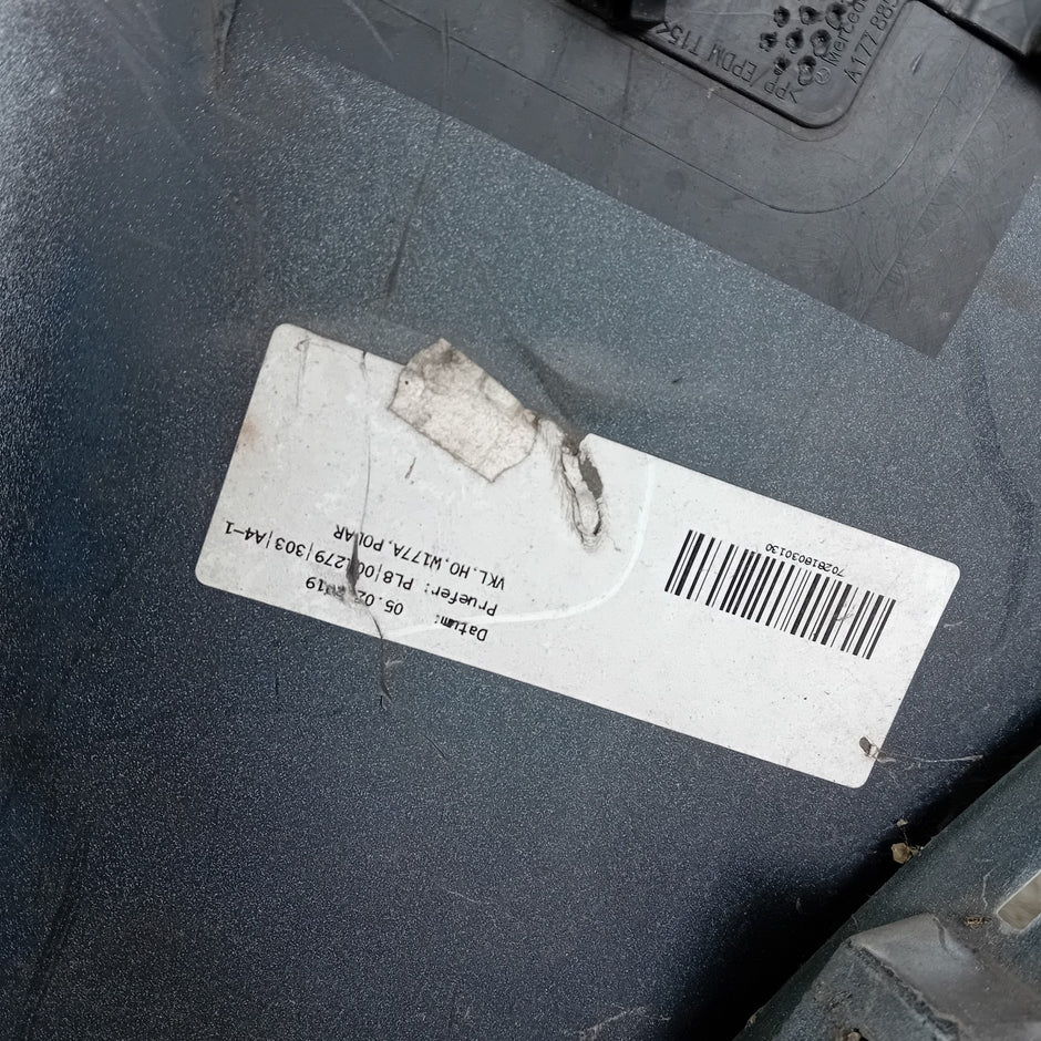 MERCEDES BENZ  A-CLASS W177 REAR BUMPER A1768850125 2018 WHITE FMX14