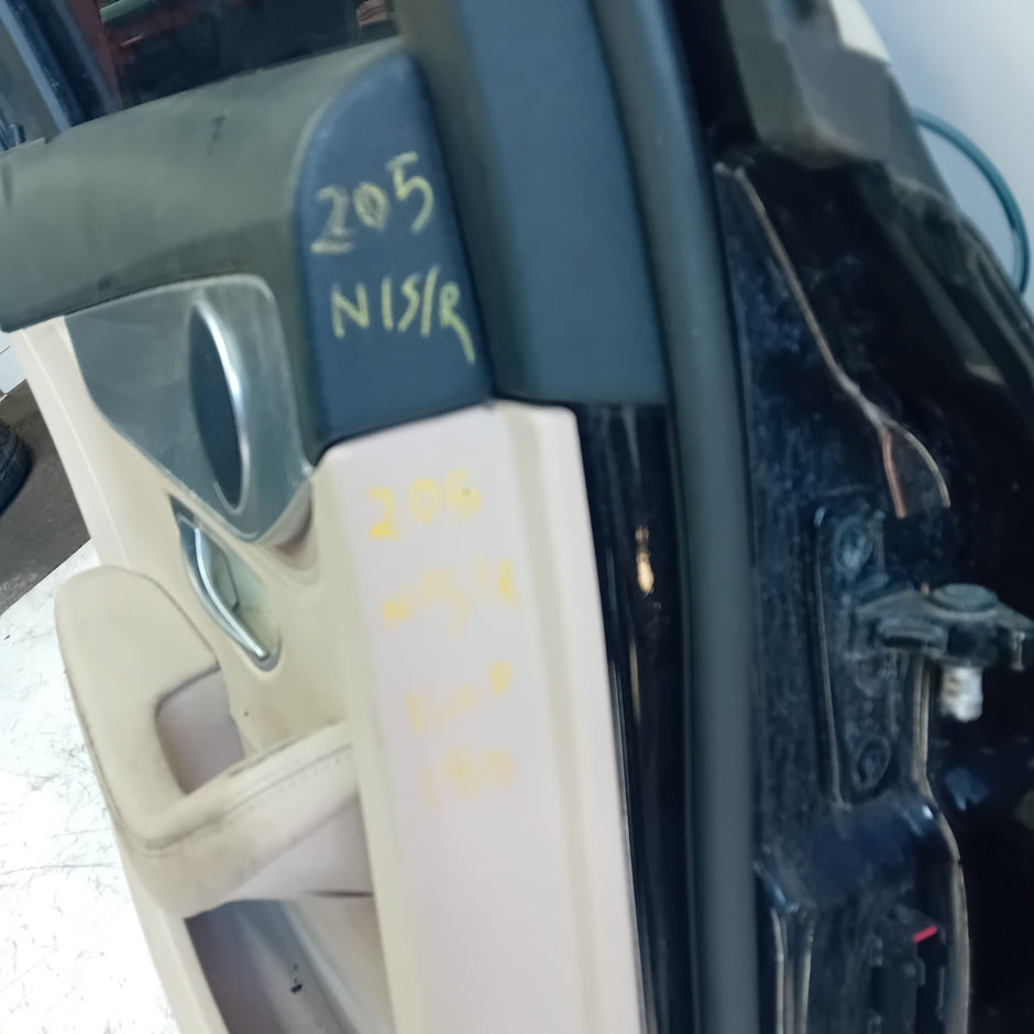 MERDEDES C- CLASS W205 PASSENGER SIDE REAR DOOR NSR BLAC 2014 ON COMPLETE FMD180