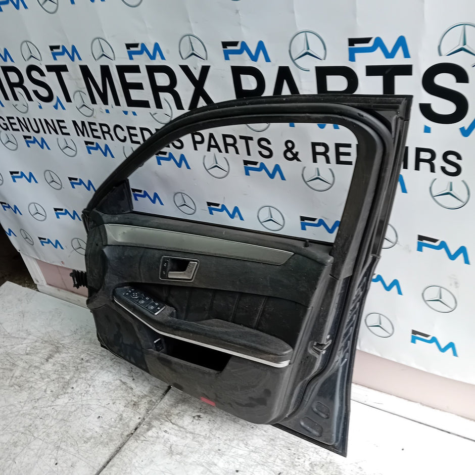 MERCEDES E-CLASS W212 DRIVER FRONT DOOR OSF GREY 2009-16 COMPLETE FMD254