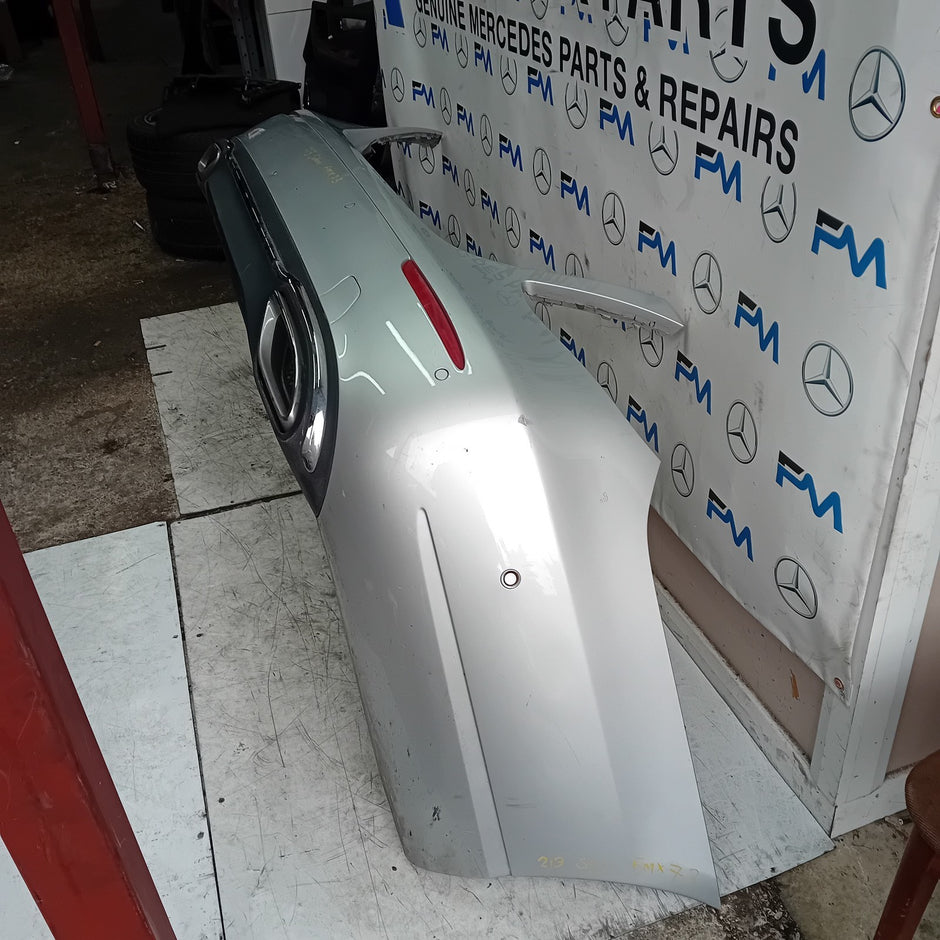 MERCEDES BENZ E-CLASS W213 SALOON REAR BUMPER SILVER 2016 A2138850025 FMX73