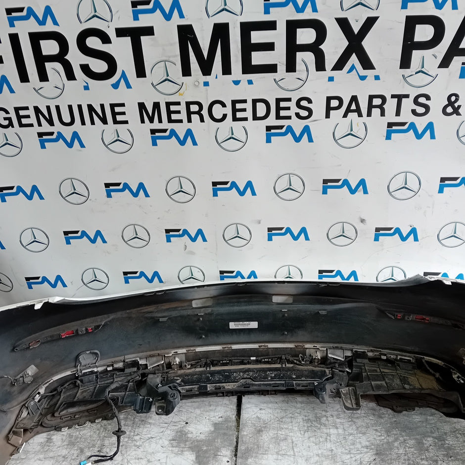 MERCEDES BENZ C-CLASS W205 COUPE REAR BUMPER 2015 WHITE COMPLETE FMX62