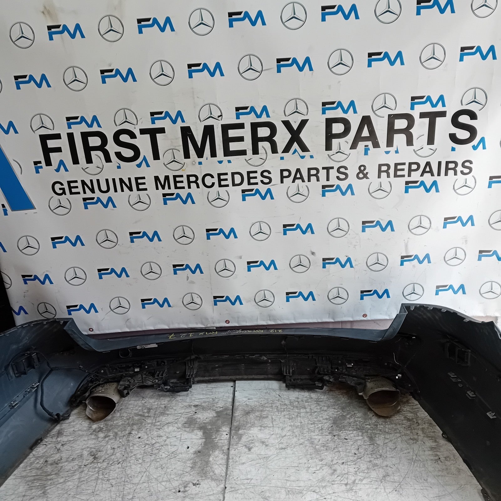 MERCEDES BENZ E-CLASS W212 REAR BUMPER GREY 2014 A2128854465 FMX127