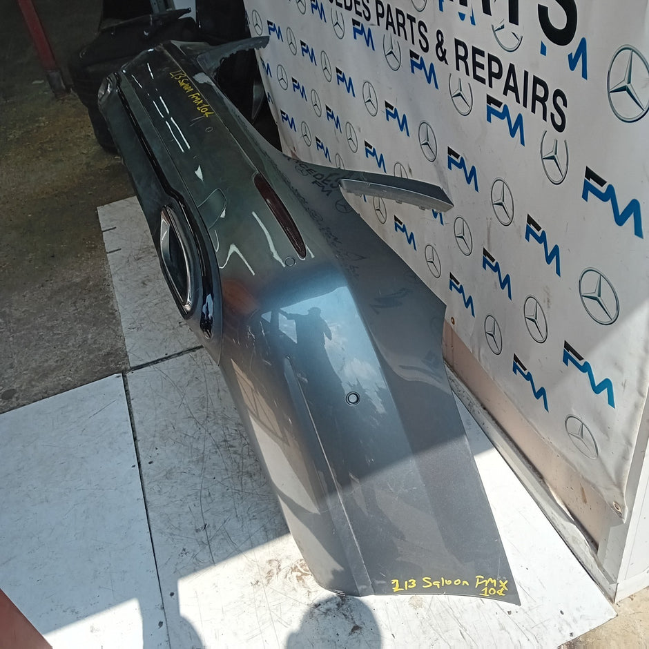MERCEDES E-CLASS W213 S SALOON REAR BUMPER 2016 A2138850025 GREY COMPLETE FMX104