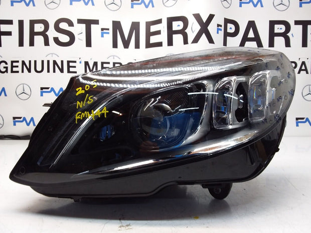 2018 MERCEDES C-CLASS W205 N/S Passenger Side Front Headlight FMH44