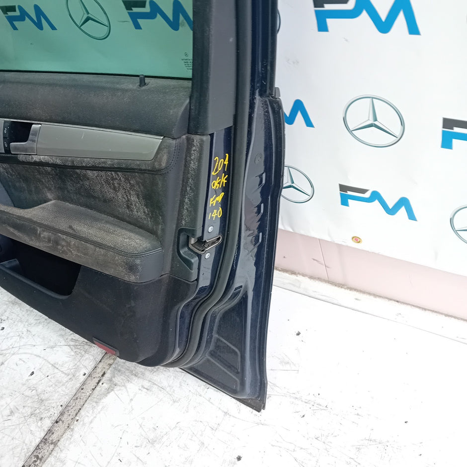 MERCEDES BENZ C-CLASS W204 DRIVER SIDE FRONT DOOR O/S/F BLUE COMPLETE FMD140
