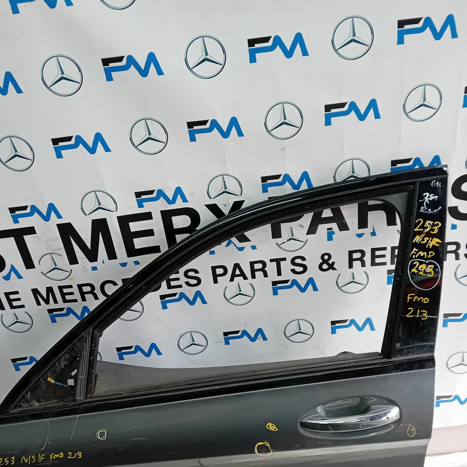 MERCEDES GLC X253 PASSENGER FRONT DOOR NSF BLACK 2016 ON GREY COMPLETE FMD213