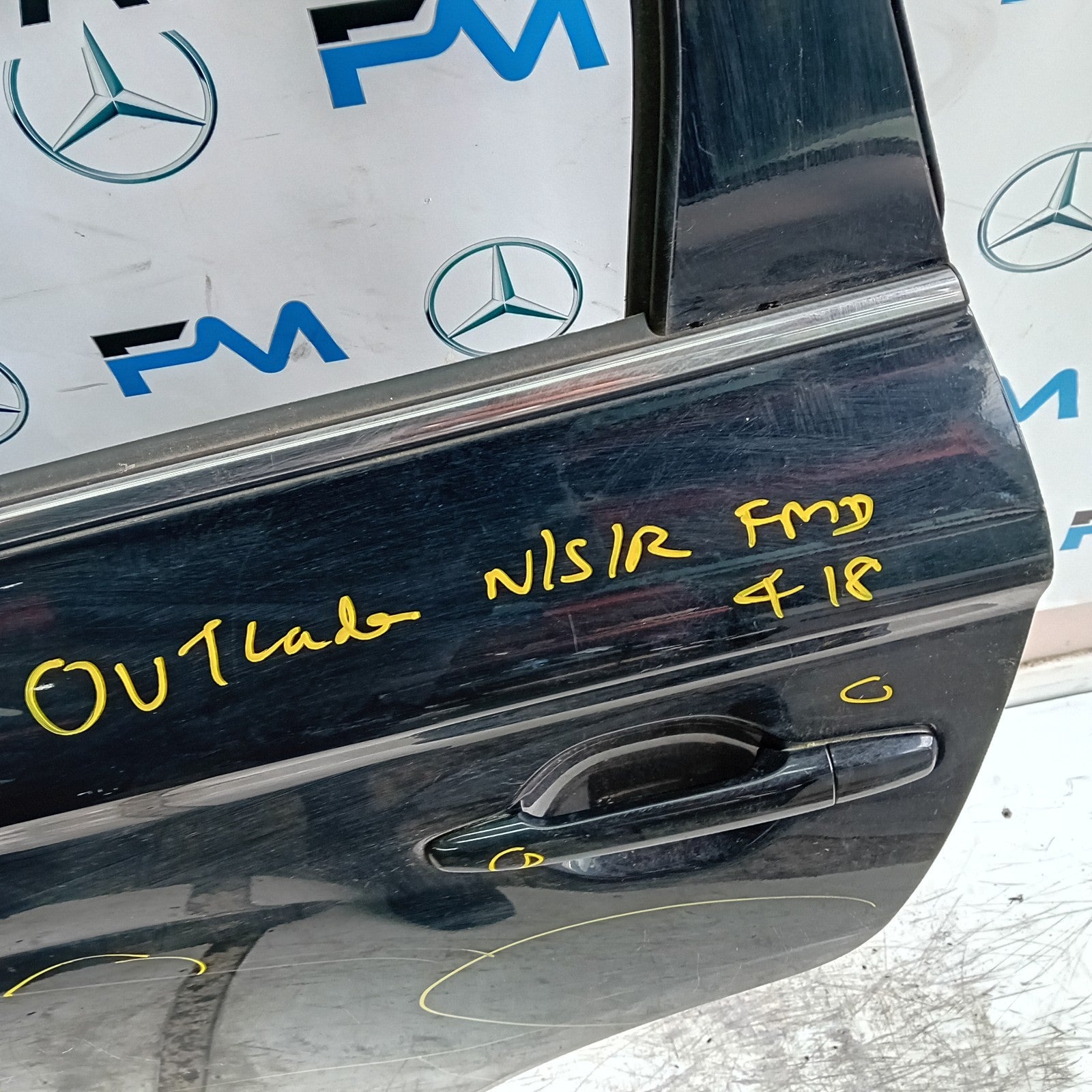 MITSUBISHI OUTLANDER MK3 PASSENGER SIDE REAR DOOR NSR 2013 BLACK FMD418
