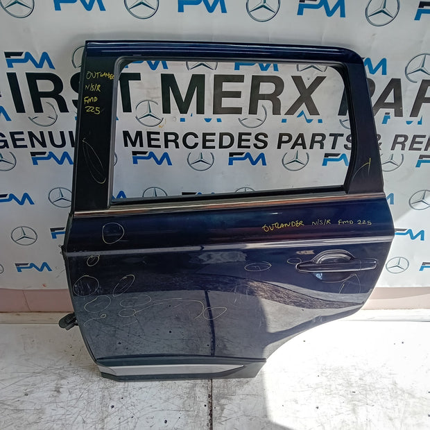 MITSUBISHI OUTLANDER MK3 PASSENGER REAR DOOR NSR BLUE 20123 COMPLETE FMD225