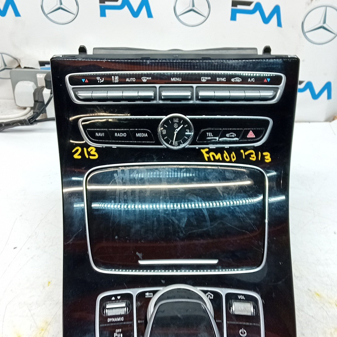  MERCEDES E-CLASS W213 CLIMATE & CENTRE CONSOLE A2138100815  COMPLETE FM001313