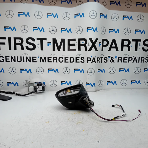 MERCEDES A Class 2018 W177 Passenger Side Wing Mirror A1778109902 BLACK PL FMM2