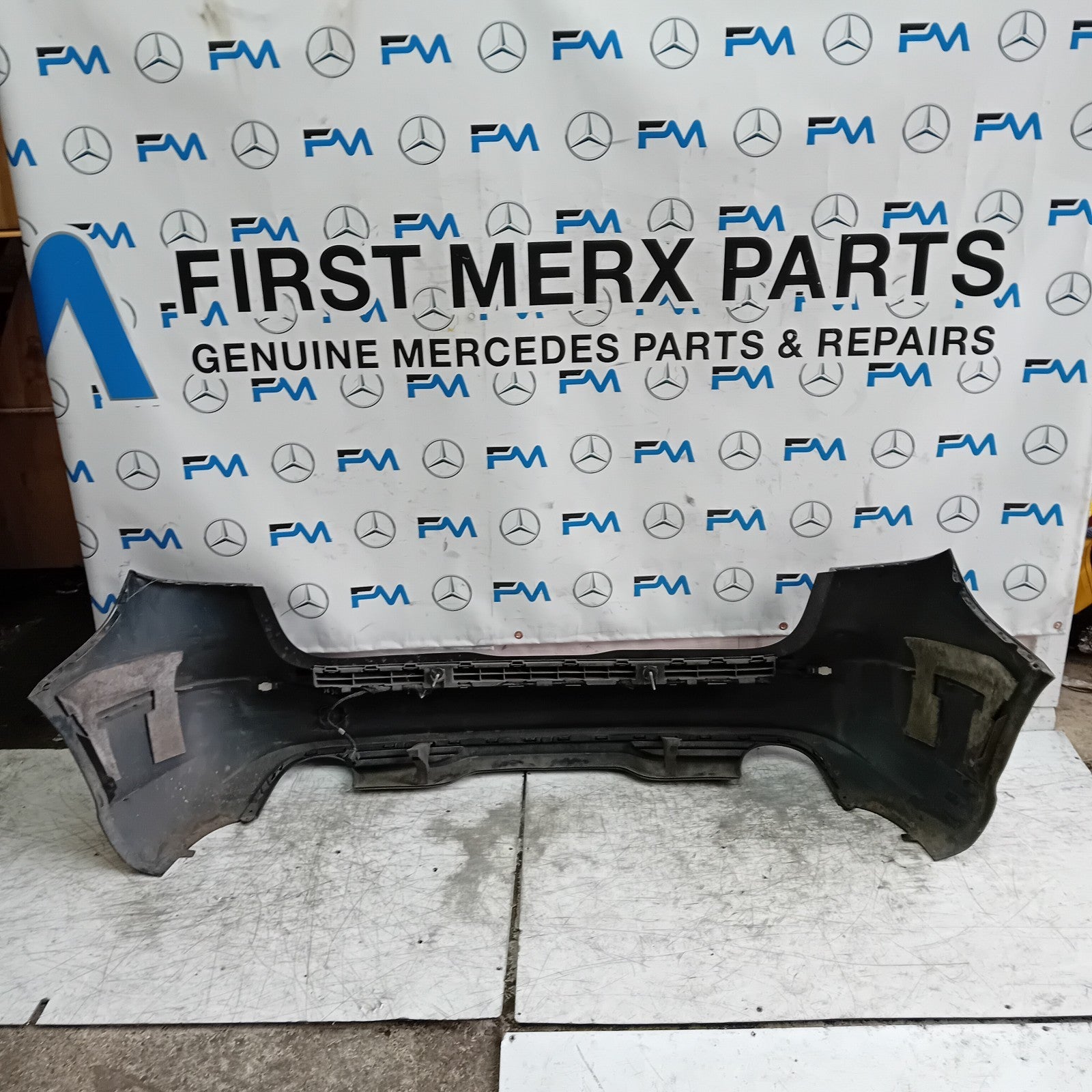 MERCEDES BENZ B-CLASS W246 REAR BUMPER 2013 BLACK A2468860025 FMX58
