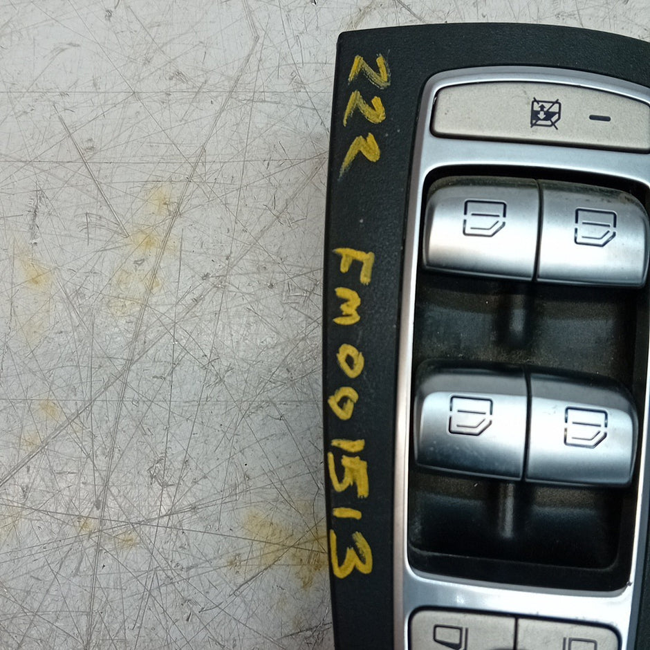 MERCEDES W222 S-CLASS WINDOW SWITCH BLOCK FRONT DOOR RIGHT A222905 FM001513