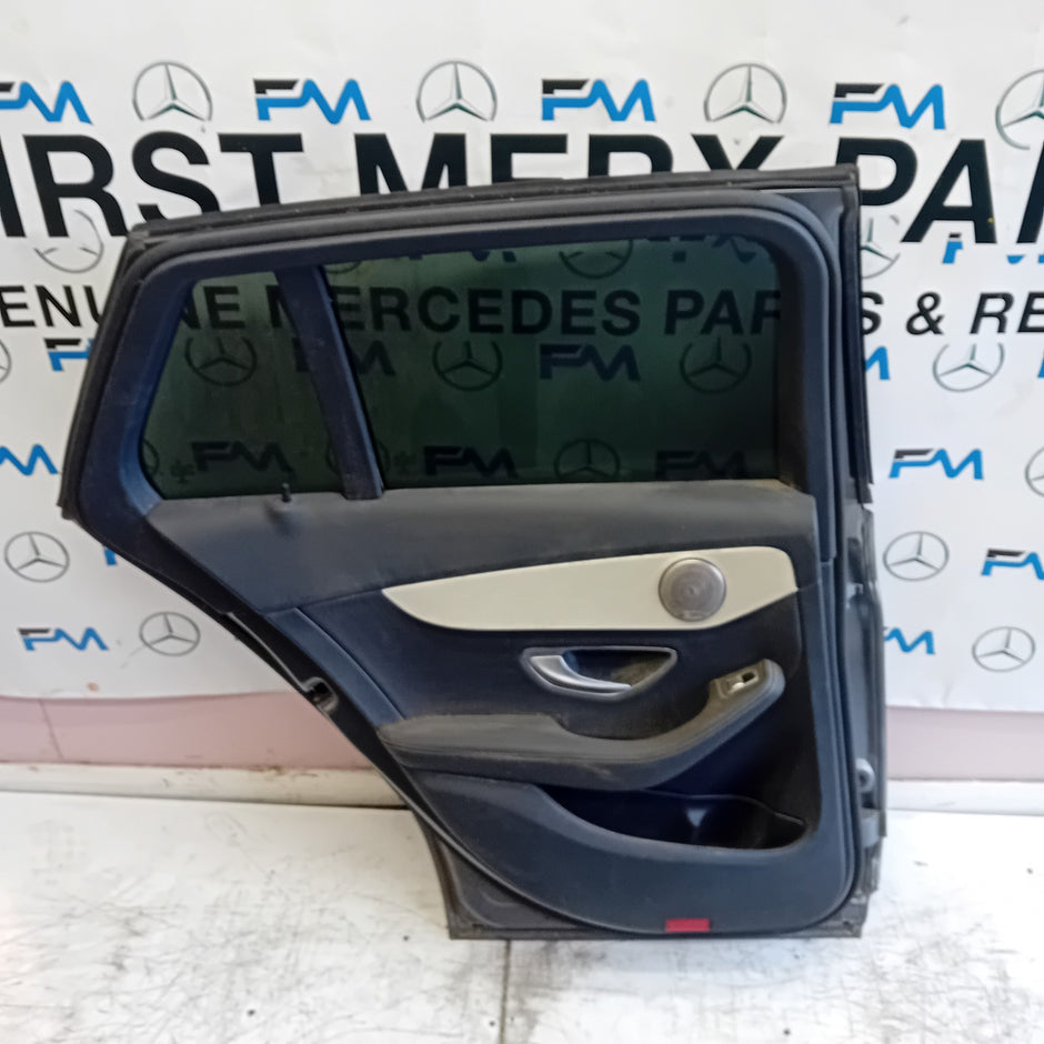 MERDEDES C-CLASS EST W205 PASSENGER REAR DOOR NSR GREY 2014 ON COMPLETE FMD185