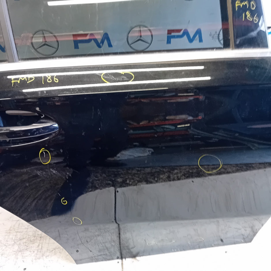 MERDEDES A-CLASS W177 SALOON DRIVER REAR DOOR NSR BLACK 2018 ON COMPLETE FMD186