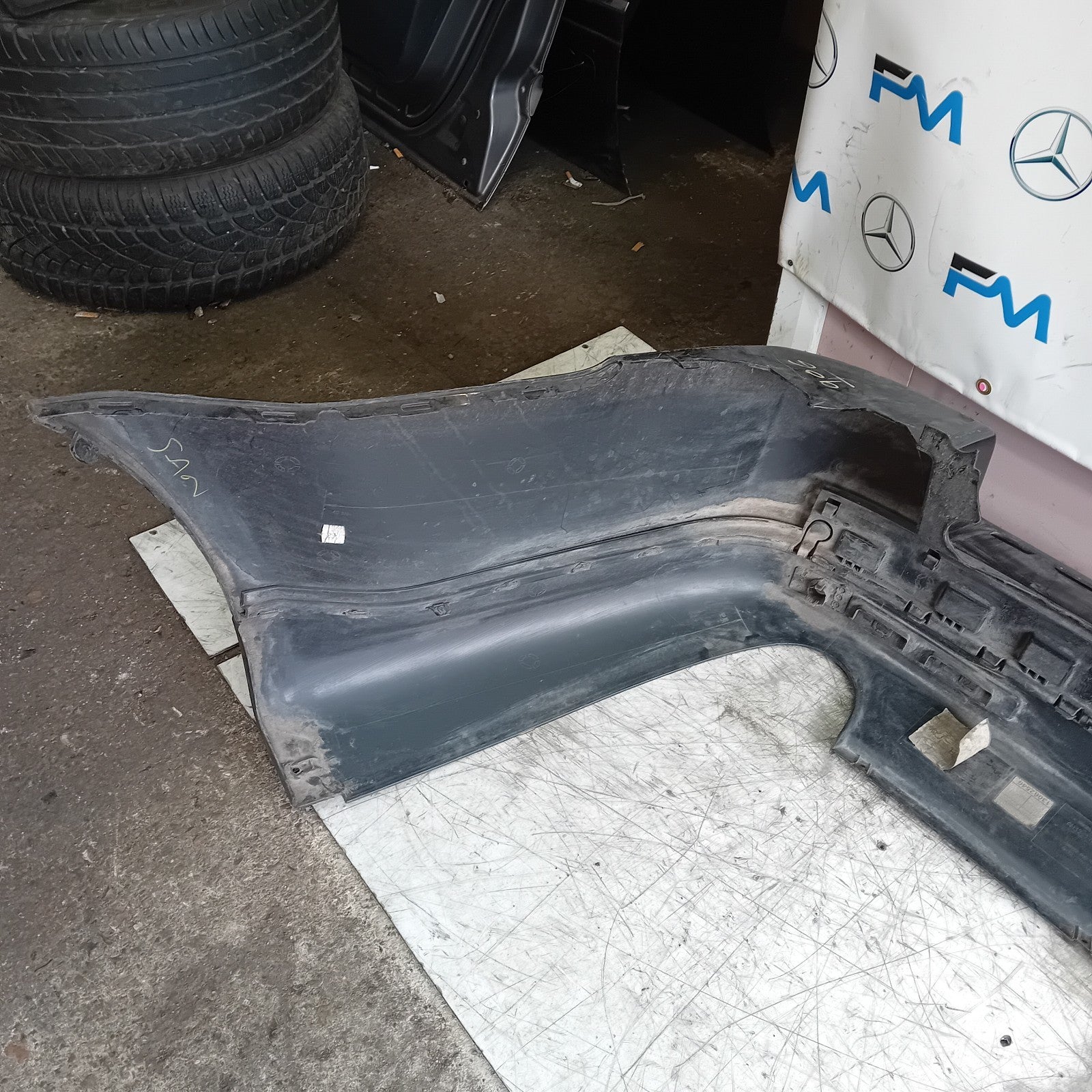 LAND ROVER SPORT REAR BUMPER BLACK 2010 AH3217KA802 COMPLETE FMX140