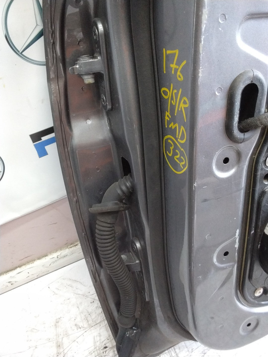 MERCEDES BENZ A-CLASS W176 SLN DRIVER REAR DOOR OSR GREY 2012-2018 FMD322