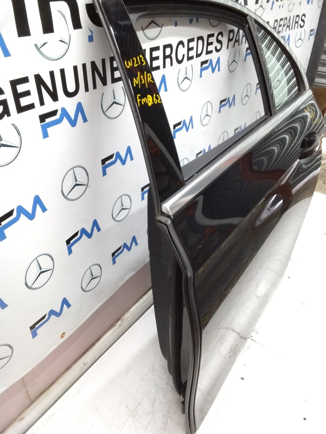 MERCEDES BENZ  E-CLASS W213 PASSENGER SIDE REAR DOOR N/S/R COMPLETE BLACK FMD62