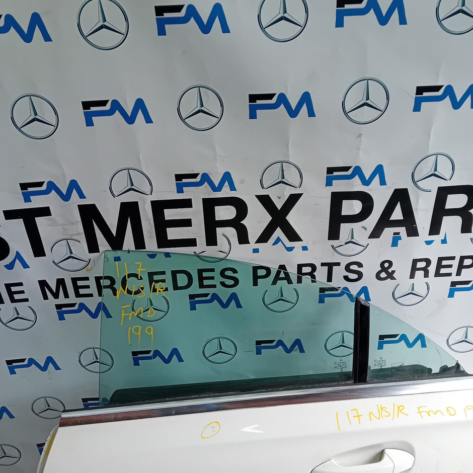 MERCEDES BENZ CLA W117 PASSENGER REAR DOOR NSR WHITE 2013-19 COMPLETE FMD199