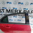 MERCEDES BENZ  A-CLASS W176 DRIVER REAR DOOR OSR RED 2012-18 COMPLETE FMD257