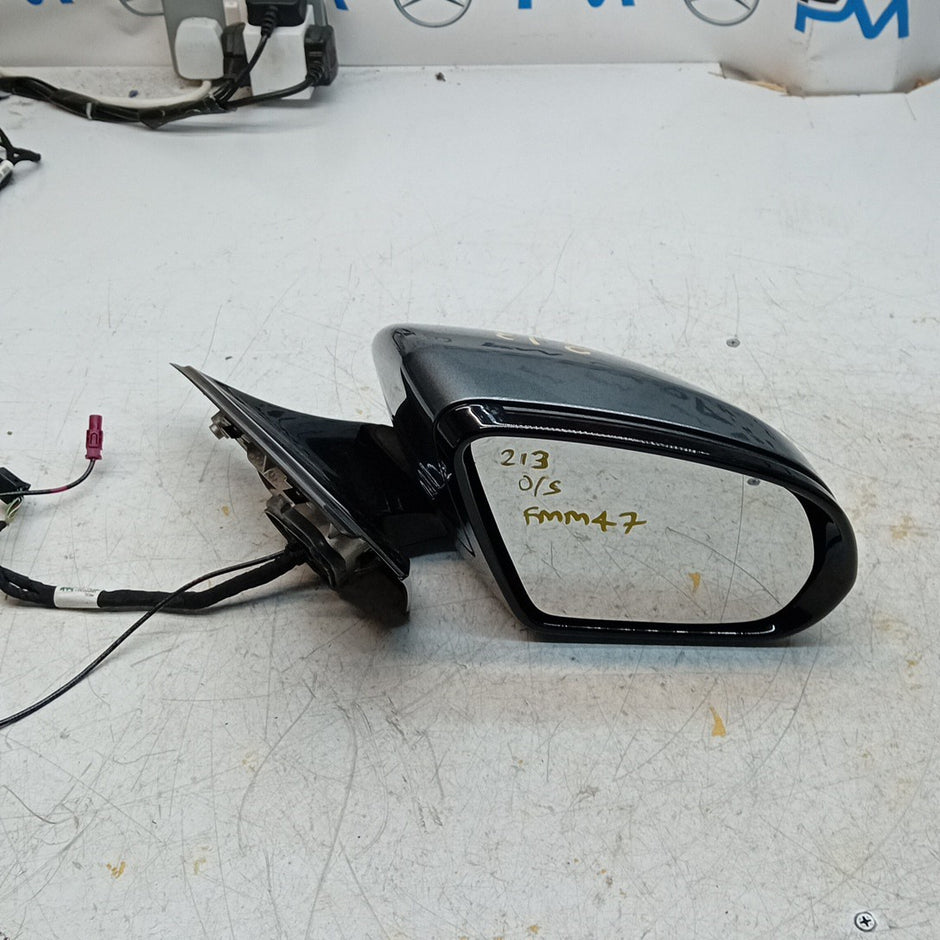 MERCEDES E-CLASS W213 DRIVER SIDE WING MIRROR GREY A2138102800 PL 2016 ON FMM47
