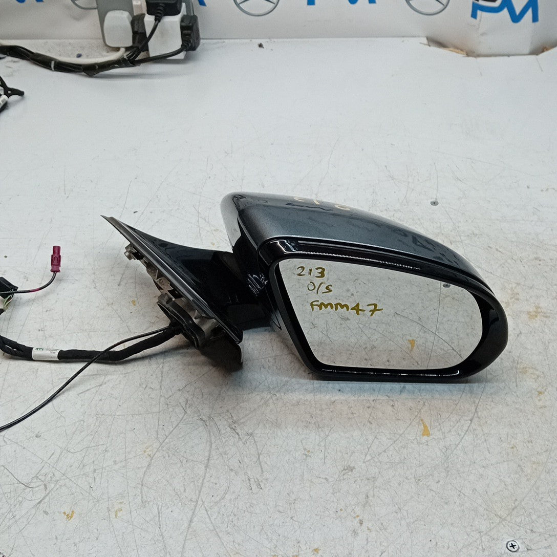 MERCEDES E-CLASS W213 DRIVER SIDE WING MIRROR GREY A2138102800 PL 2016 ON FMM47