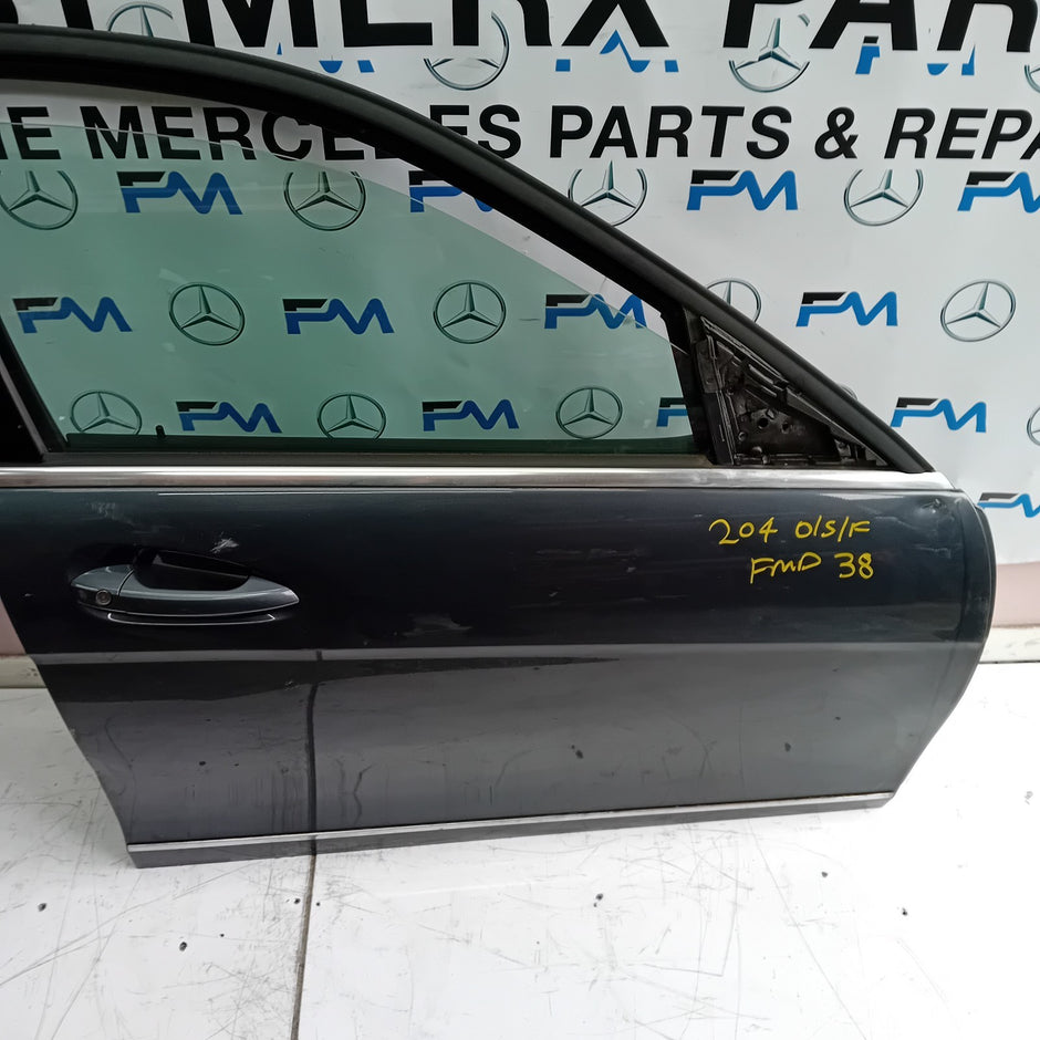 MERCEDES C-CLASS W204 DRIVER SIDE FRONT DOOR O/S/F COMPLETE GREY FMD38