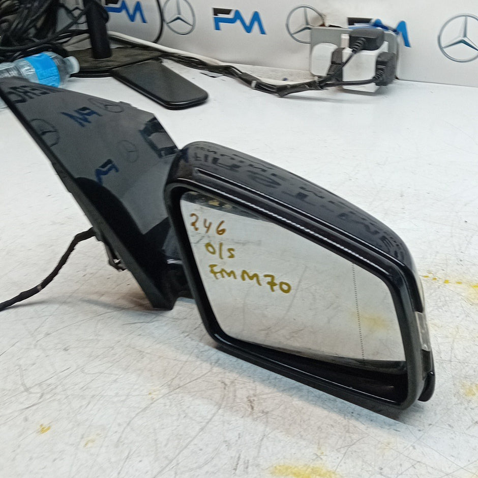 MERCEDES B-CLASS W246 DRIVER WING MIRROR OSF BLACK A2468100301 FMM70