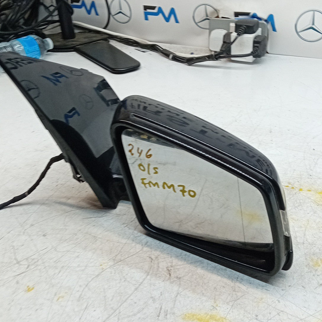 MERCEDES B-CLASS W246 DRIVER WING MIRROR OSF BLACK A2468100301 FMM70
