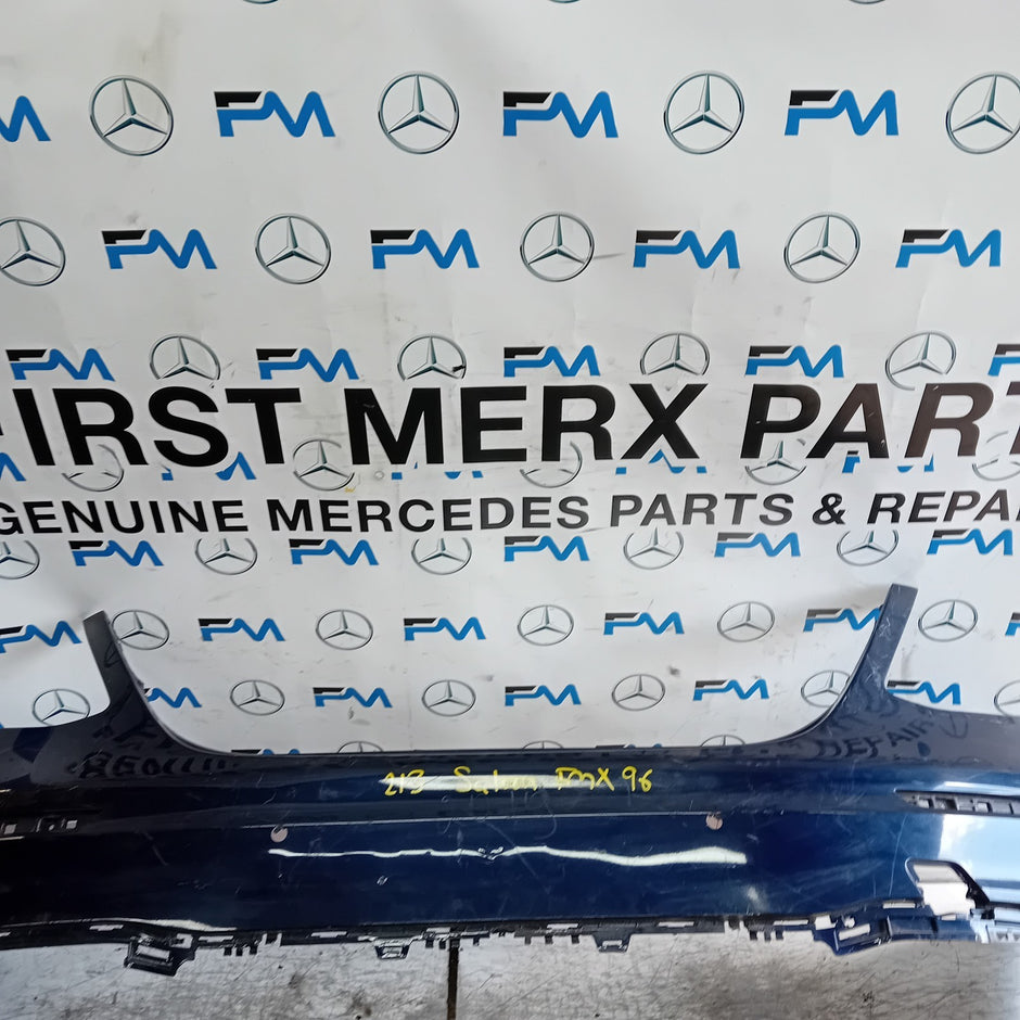 MERCEDES BENZ E-CLASS W213 SALOON BLUE REAR BUMPER 2016 ON A2138850001 FMX96