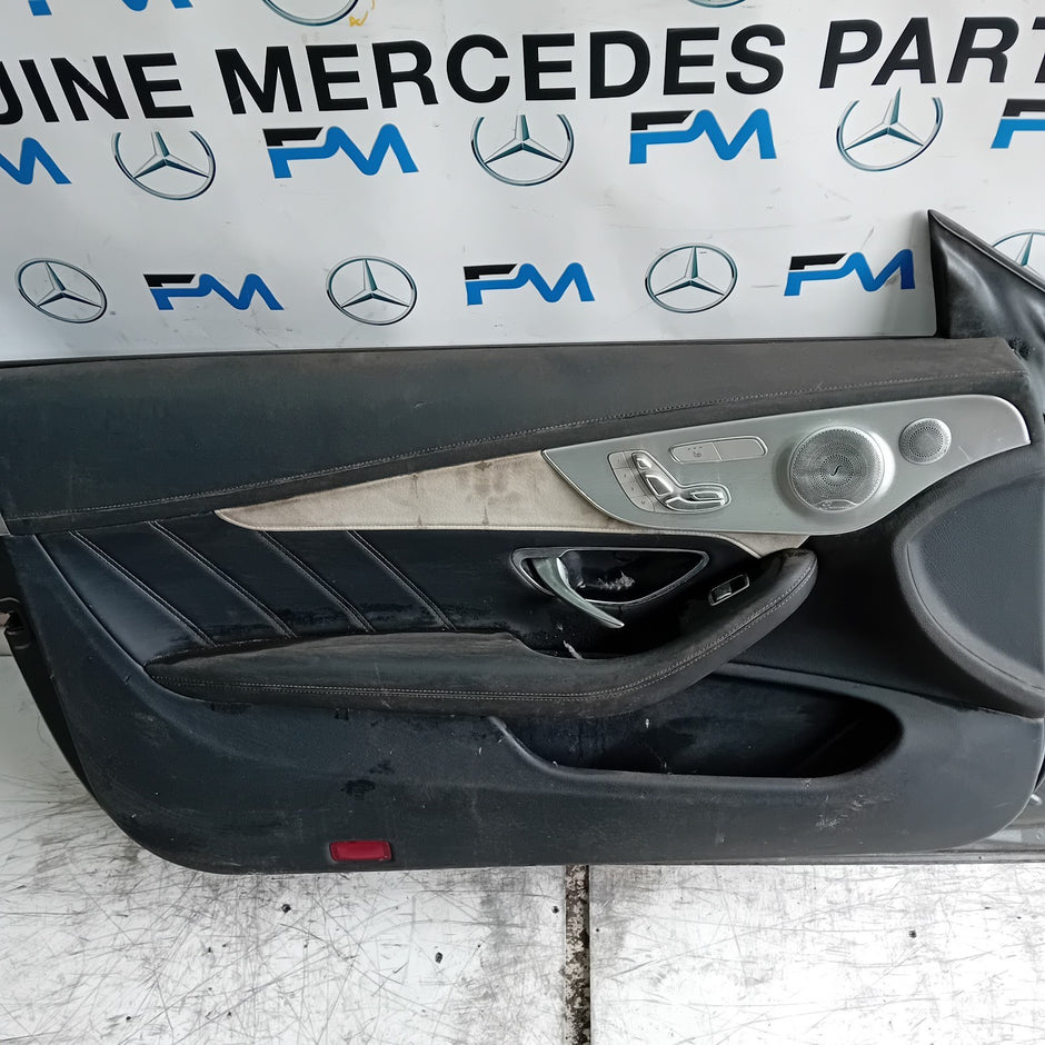 MERCEDES C-CLASS C205 CP PASSENGER FRONT DOOR NSF 2016 ON GREY COMPLETE FMD403