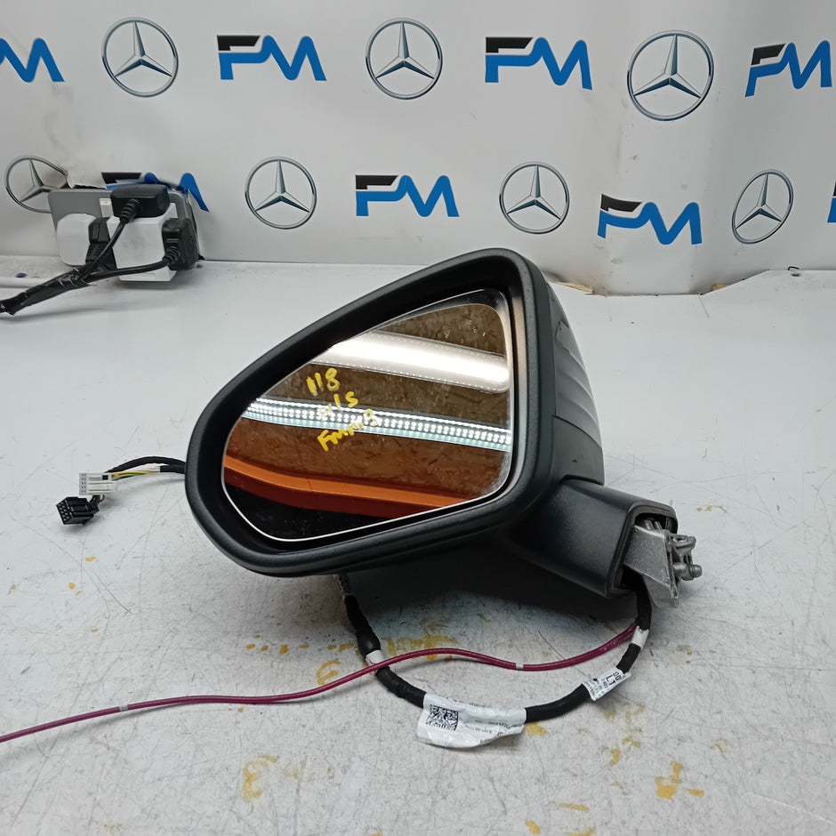MERCEDES CLA 2019 W118 Passenger Side Wing Mirror A1188104703 BLACK  FMM3