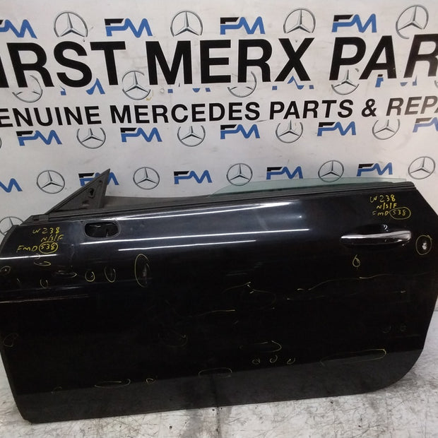 MERCEDES E-CLASS W238  PASSENGER FRONT DOOR NSF BLACK 2017 ONWARDS COMPLT FMD538