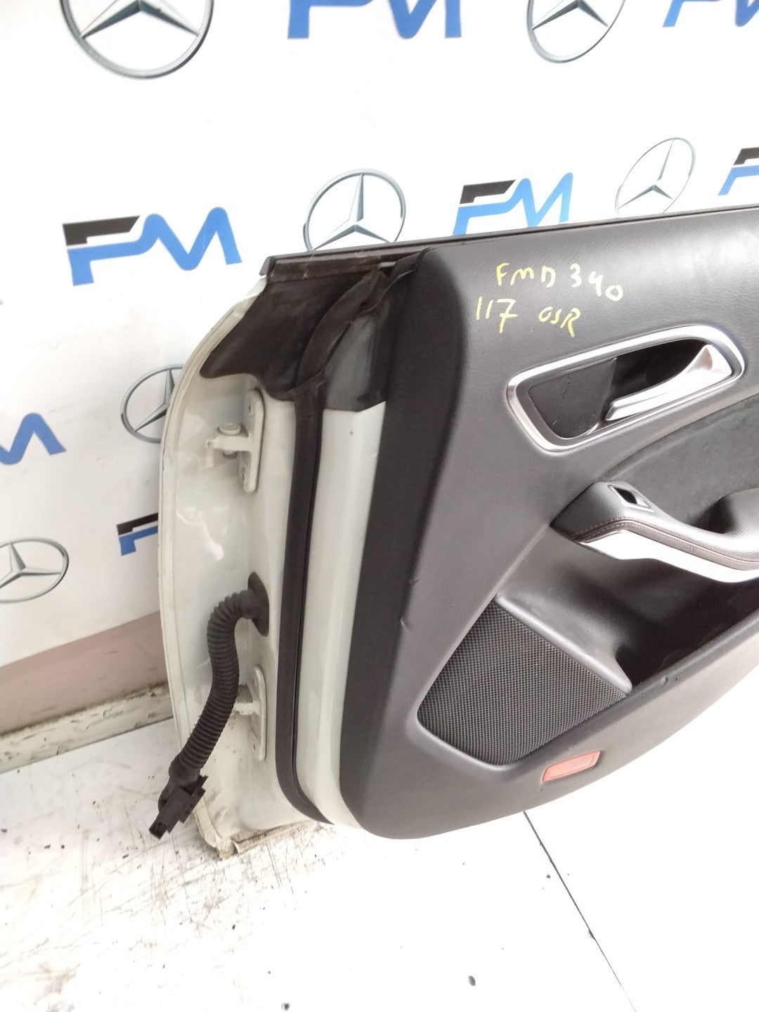 MERCEDES CLA W117 SLN DRIVER REAR DOOR OSR WHITE 2013-19 COMPLETE FMD340