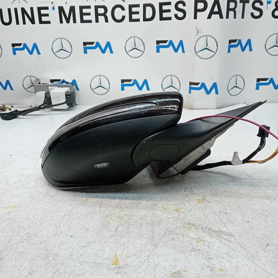 MERCEDES BENZ  C-CLASS W205 DRIVER WING MIRROR OS BLACK PL A2058104402 FMM80