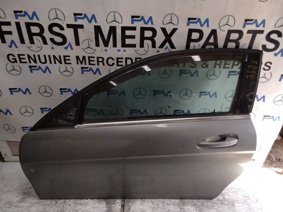 MERCEDES BENZ C-CLS W204 SLN PASSENGER FRONT DOOR NSF SILVER 2008-14  FMD595
