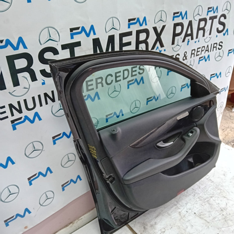 MERCEDES  C-CLASS W205 PASSENGER SIDE FRONT DOOR N/S/F  BLACK COMPLETE FMD134