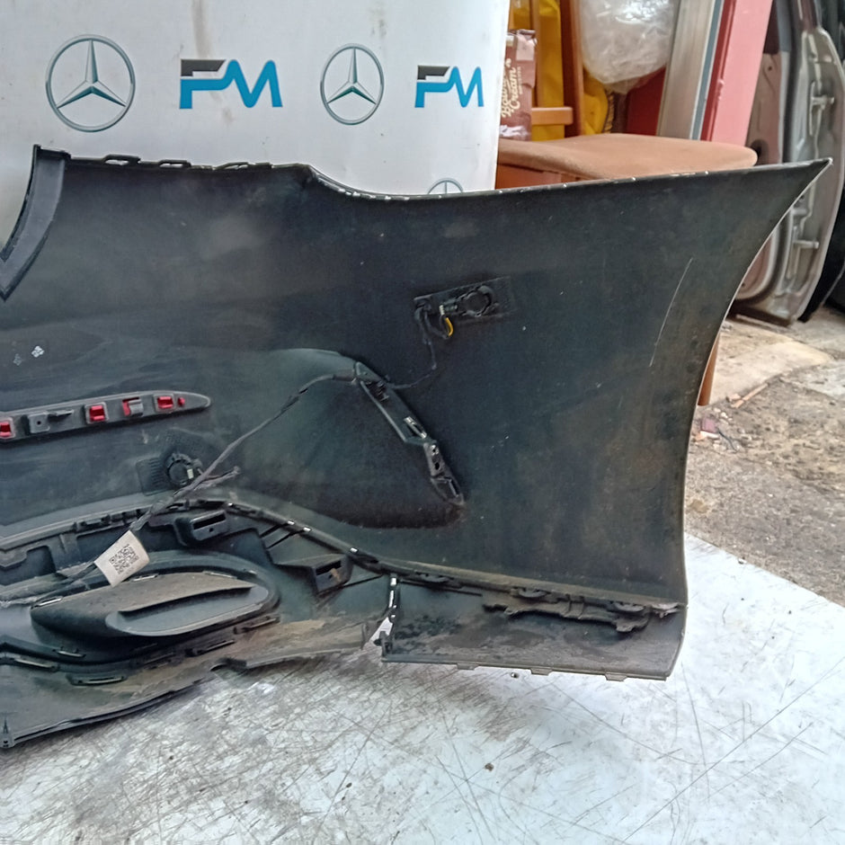 MERCEDES BENZ  A-CLASS W177 REAR BUMPER 2018 A1778800002 BLACK COMPLETE FMX23