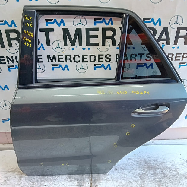 MERCEDES GLE W166 PASSENGER REAR DOOR NSR GREY 2014 ON COMPLETE FMD471