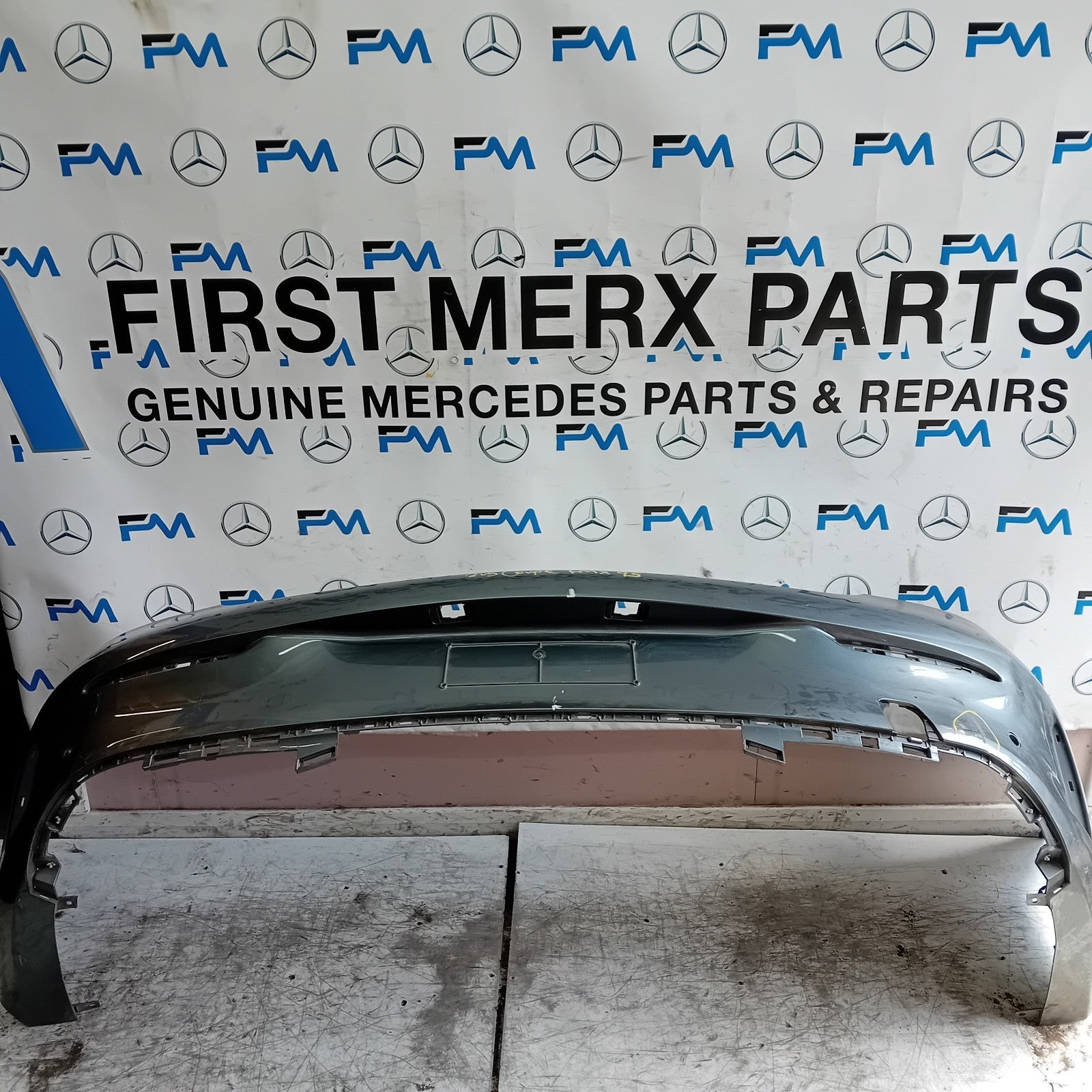 MERCEDES BENZ C-CLASS C205 COUPE GREY REAR BUMPER 2014 ON FMX95