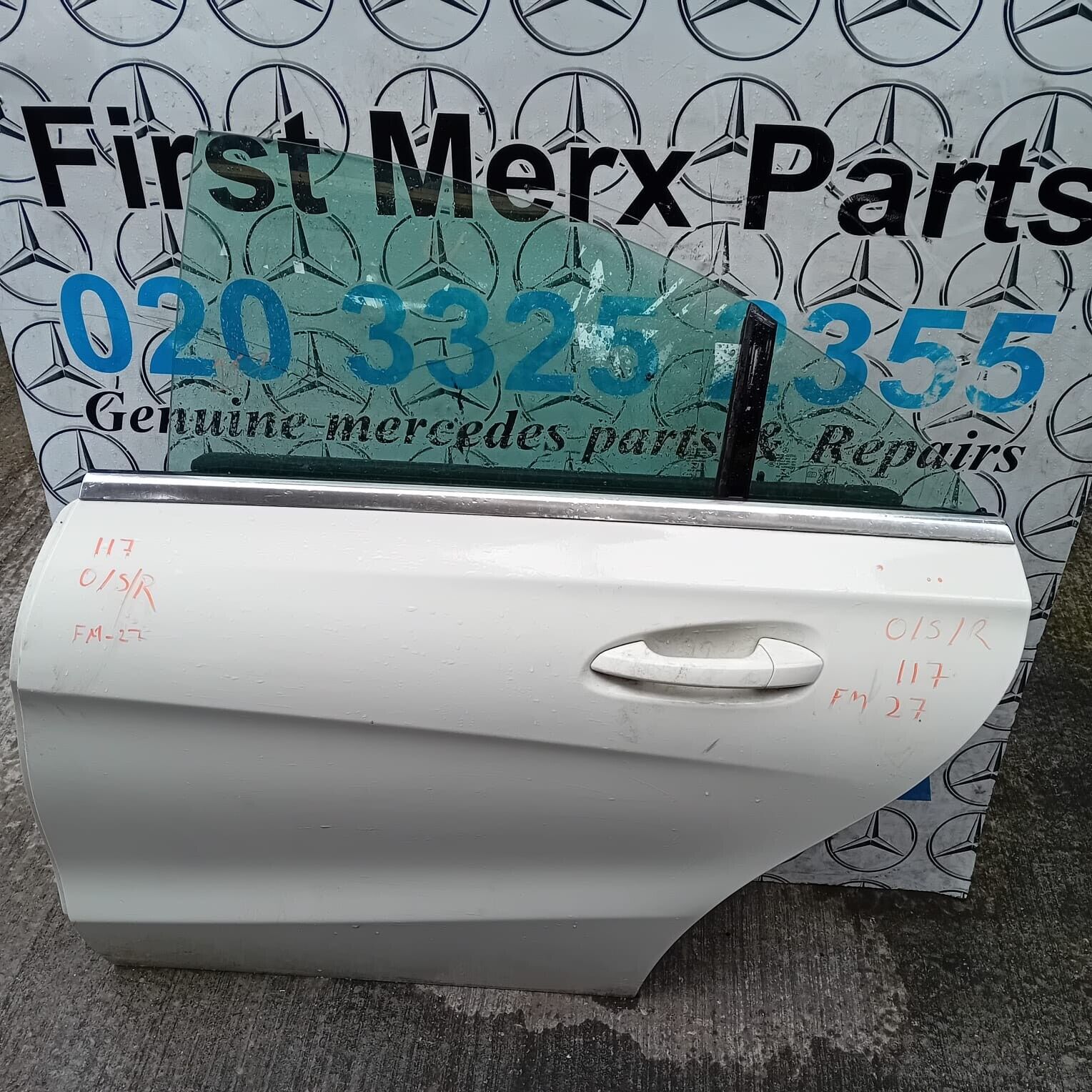 MERCEDES BENZ CLA  W117  DRIVER SIDE REAR DOOR ( OFF SIDE REAR )