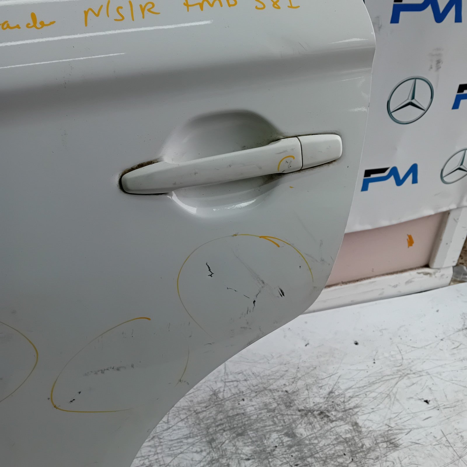 MITSUBISHI OUTLANDER MK3 PASSENGER REAR DOOR NSR 2013 WHITE FMD381