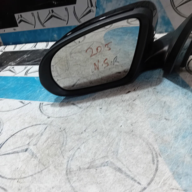 2017 MERCEDES C CLASS W205 RIGHT SIDE WING MIRROR POWER FOLD IN BLACKA2058104702