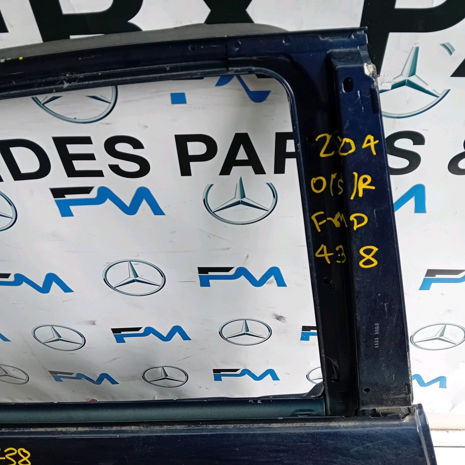 MERCEDES C-CLASS W204 SLN DRIVER REAR DOOR OSR BLUE 2009-2014 FMD438