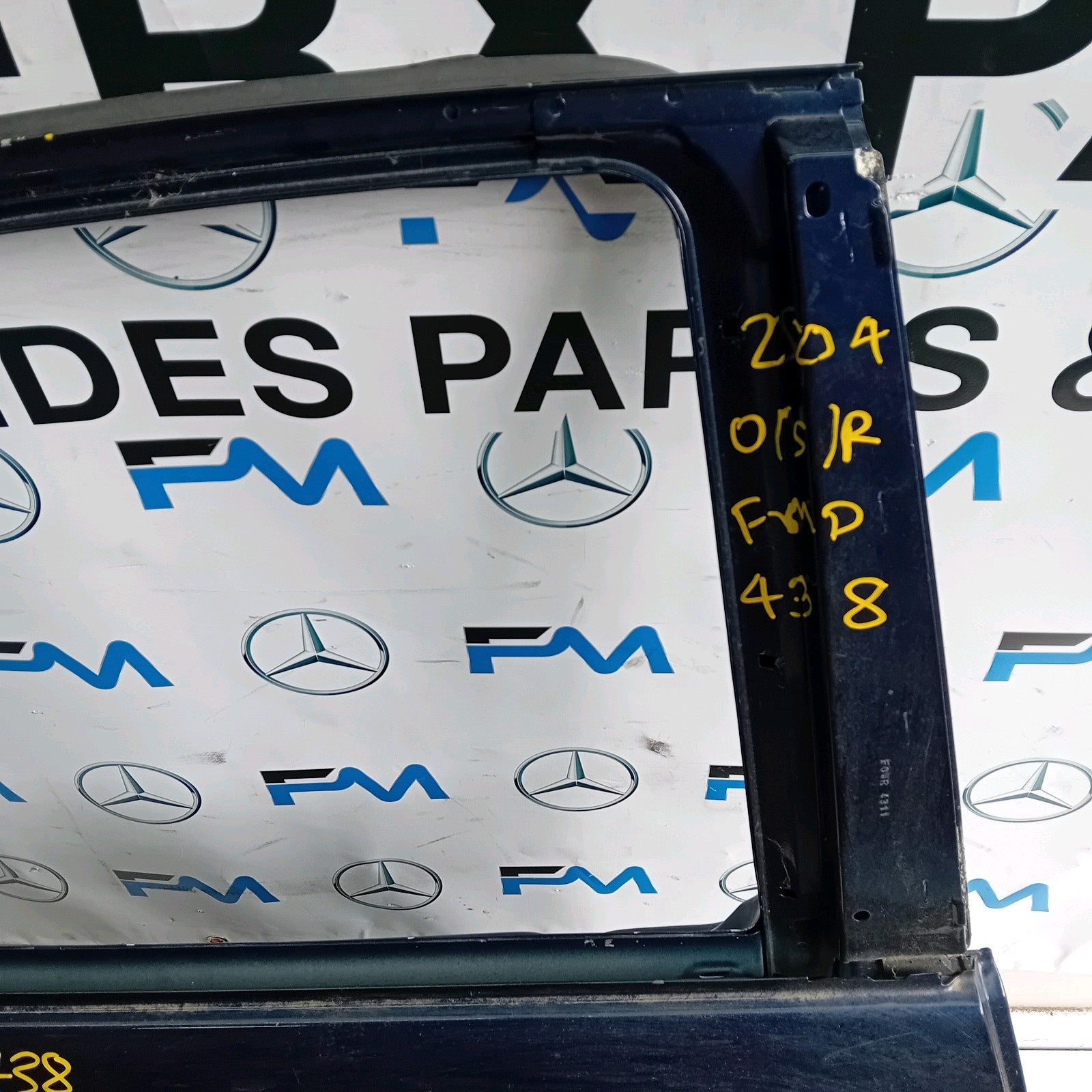 MERCEDES C-CLASS W204 SLN DRIVER REAR DOOR OSR BLUE 2009-2014 FMD438