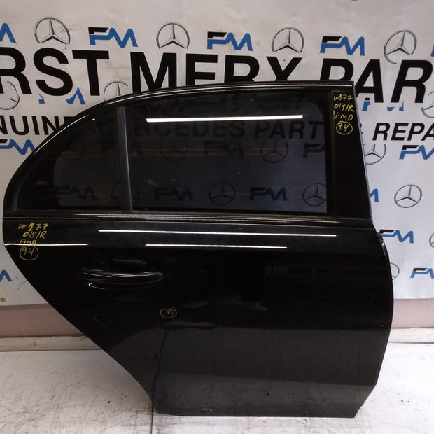 MERCEDES BENZ  A-CLASS W177 DRIVER SIDE REAR DOOR O/S/R COMPLETE BLACK FMD94