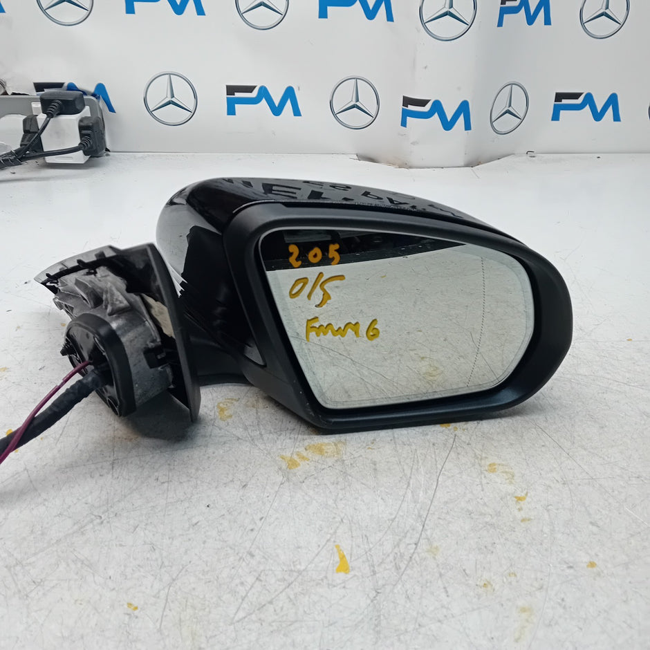 MERCEDES C-CLASS 2014 On W205 DRIVER SIDE WING MIRROR A2058104402 BLACK FMM6