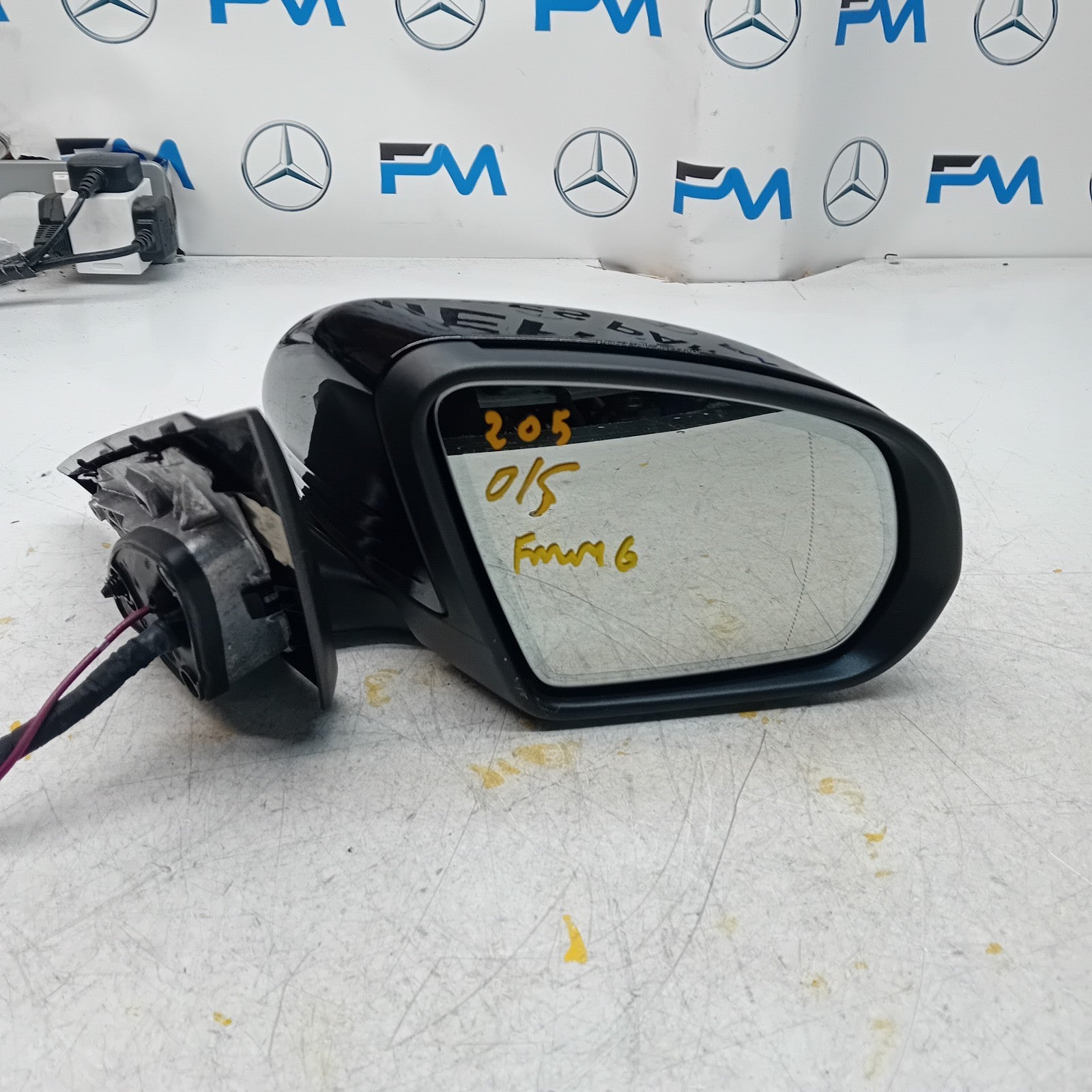 MERCEDES C-CLASS 2014 On W205 DRIVER SIDE WING MIRROR A2058104402 BLACK FMM6