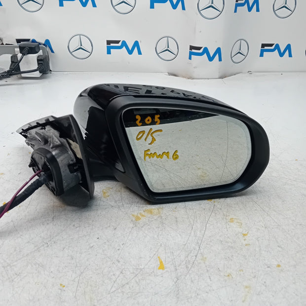 MERCEDES C-CLASS 2014 On W205 DRIVER SIDE WING MIRROR A2058104402 BLACK FMM6